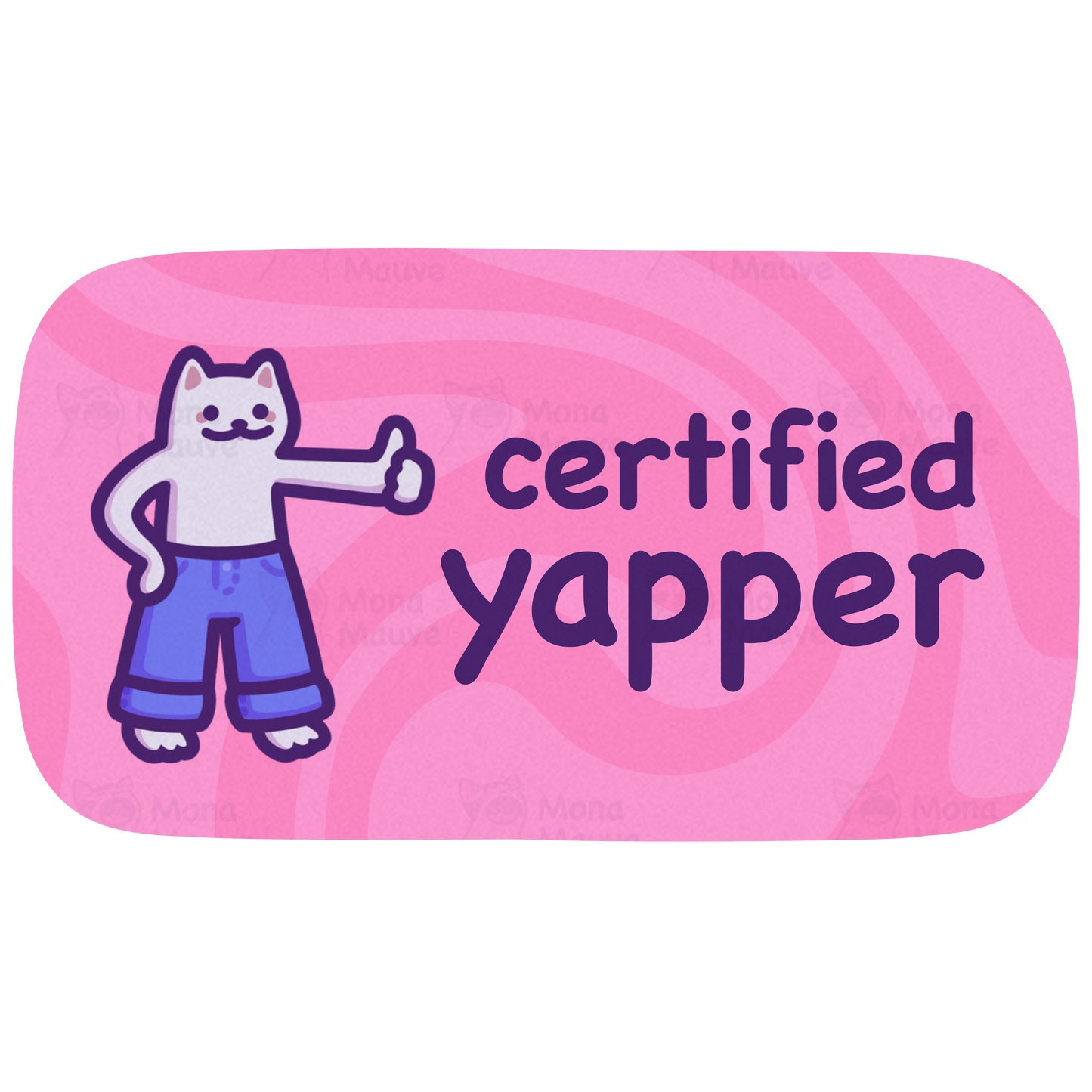 Certified Yapper | Funny Cat Vinyl Sticker
