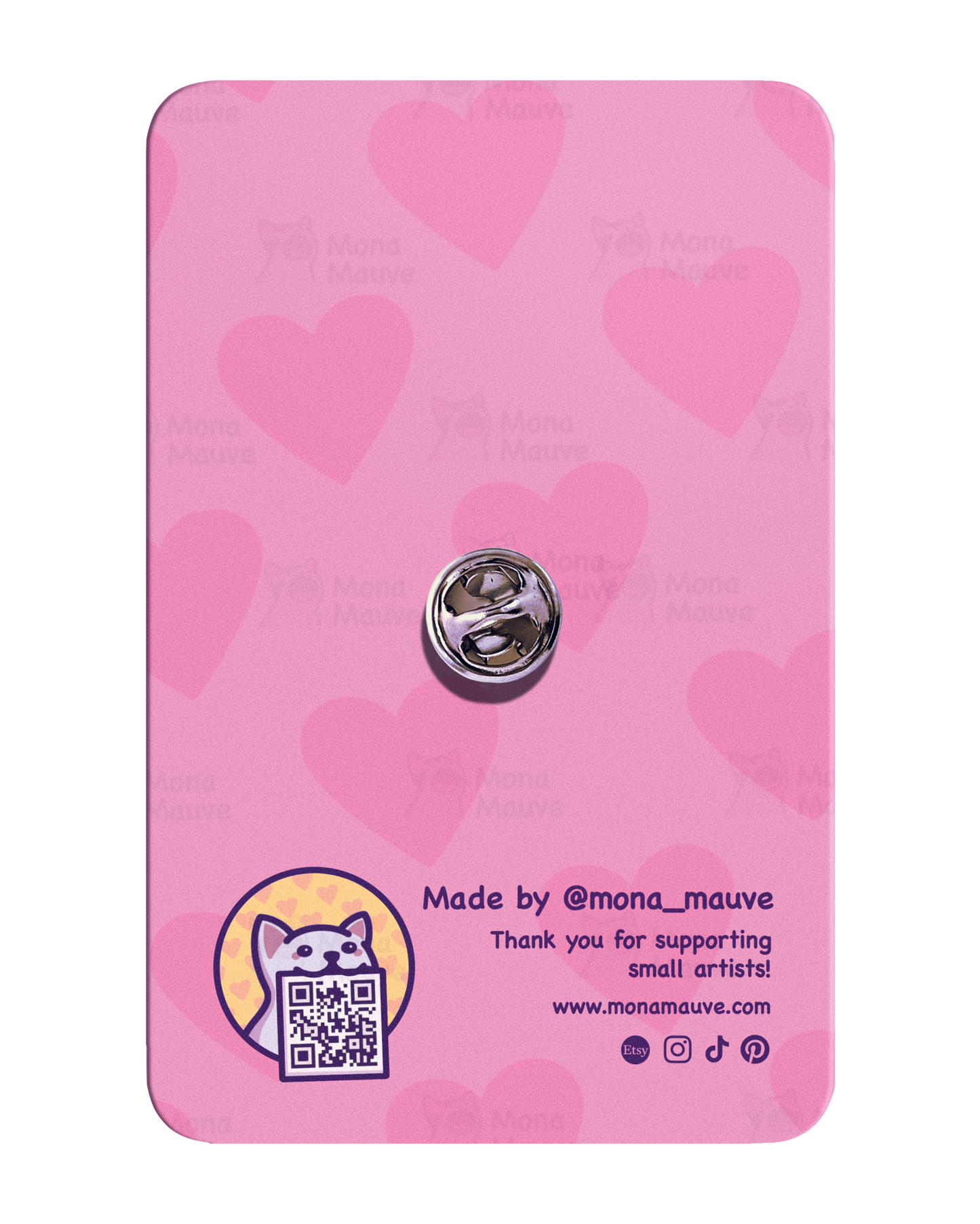 Cat in a Box Pin Badge | Cute Cat Wooden Pin