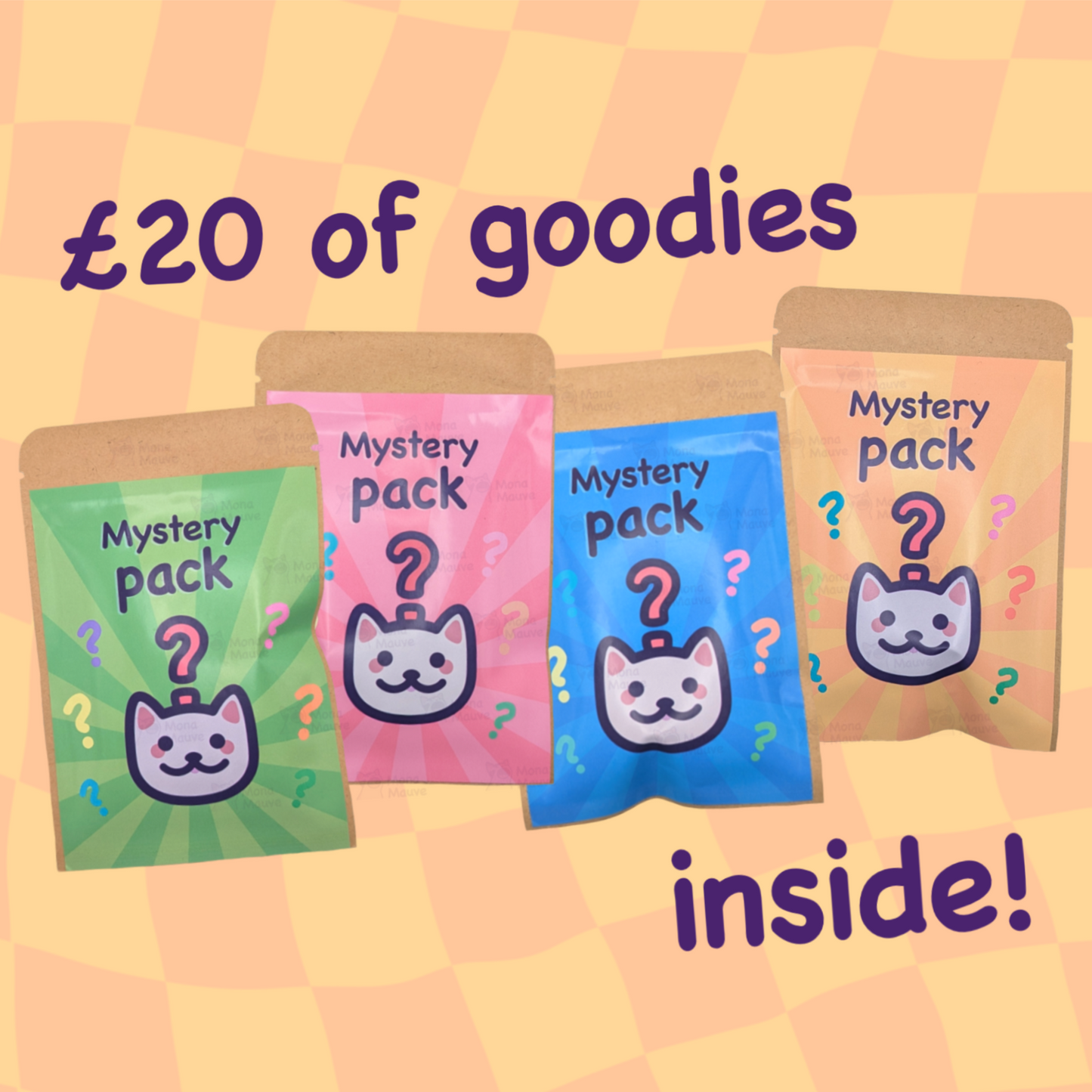 Cat-Themed Mystery Pack