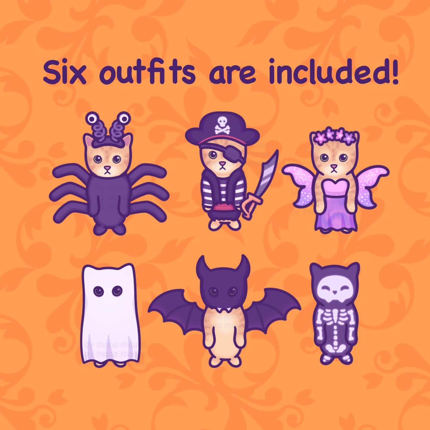 Halloween Cat Fridge Magnet Set - Spooky Edition | Dress Up Game | El Gato & 6 Costumes