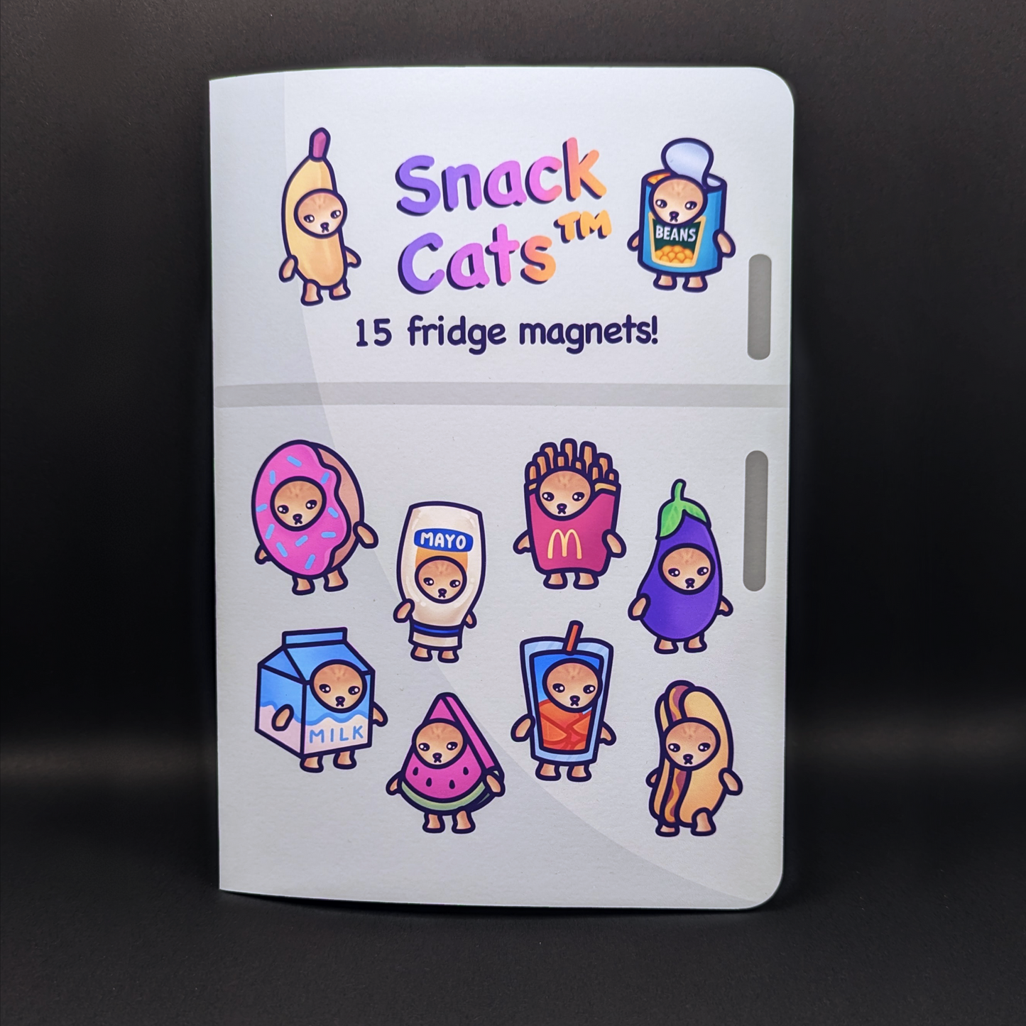 Snack Cat Fridge Magnet Set | Funny & Unique Cat Meme Gift