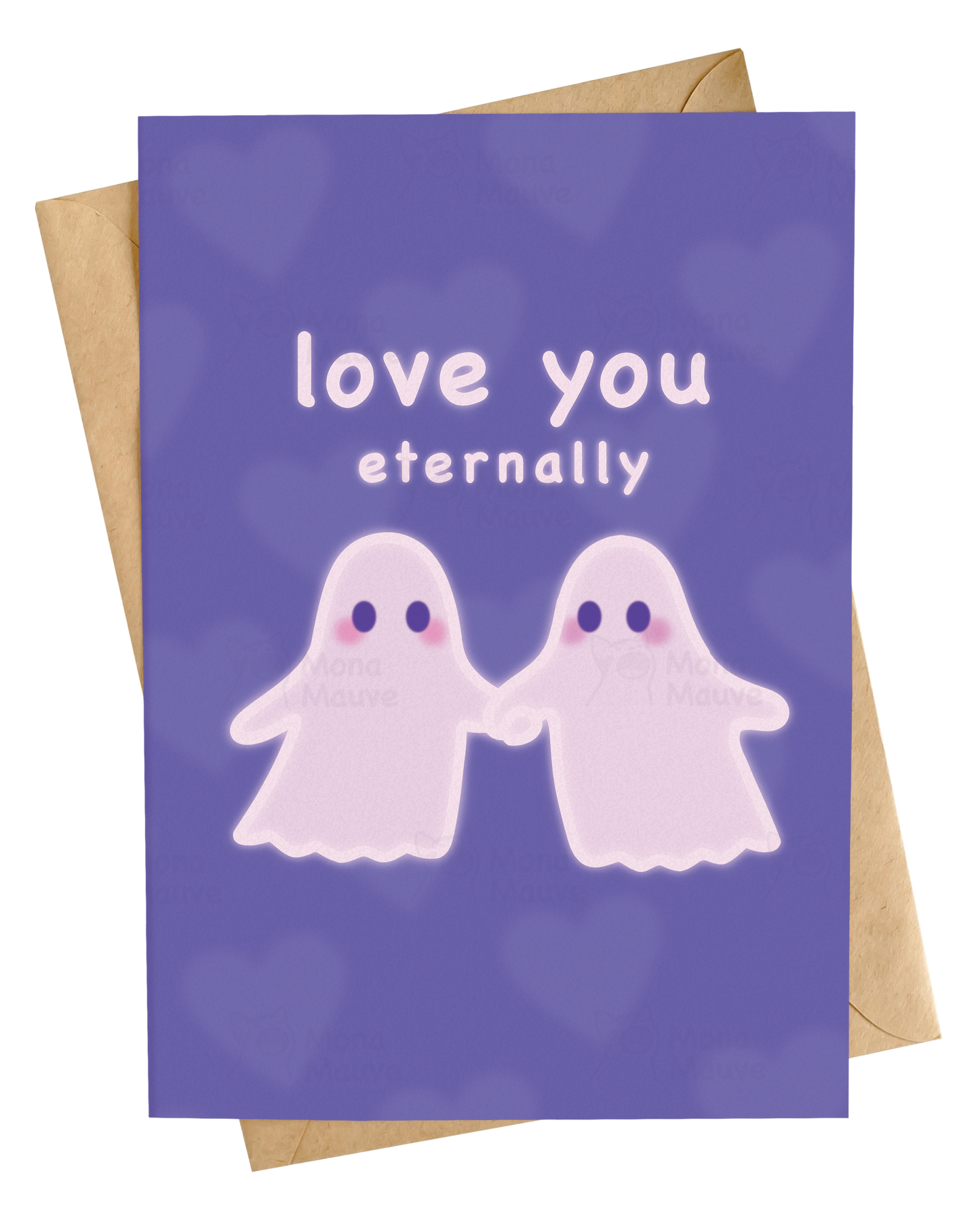 Love You Eternally | Cute Ghost Anniversary Card