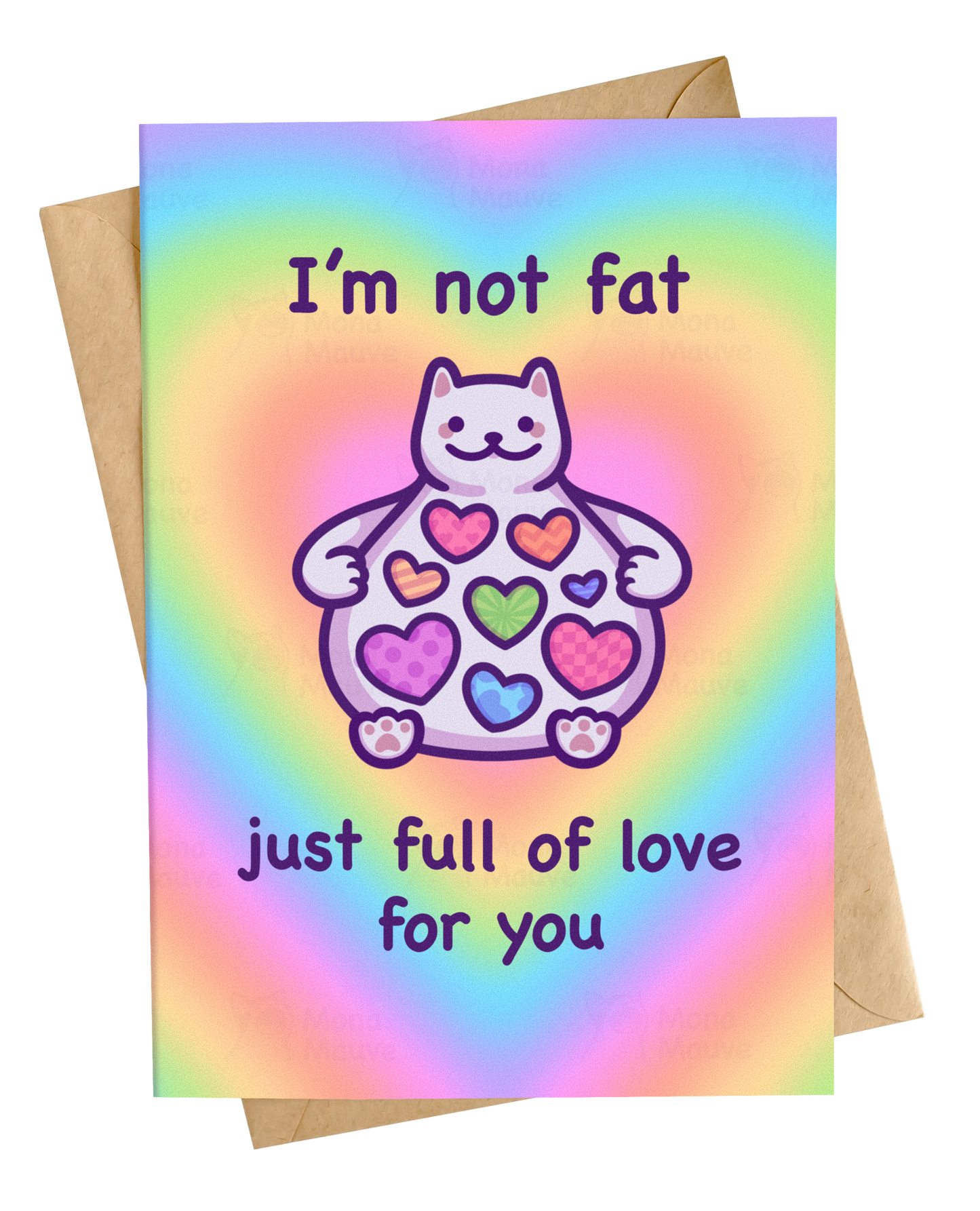 Not Fat, Just Full of Love | Love Card