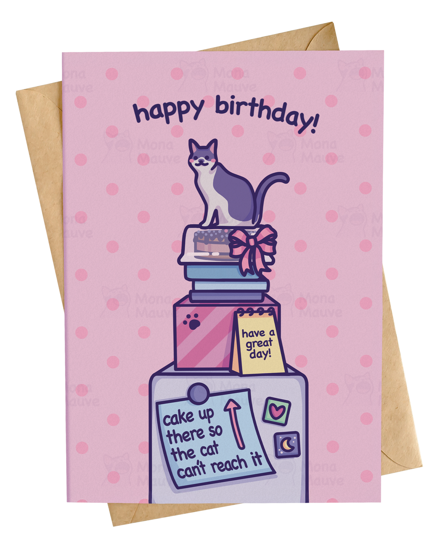 Cake Up There | Cute Happy Birthday Card
