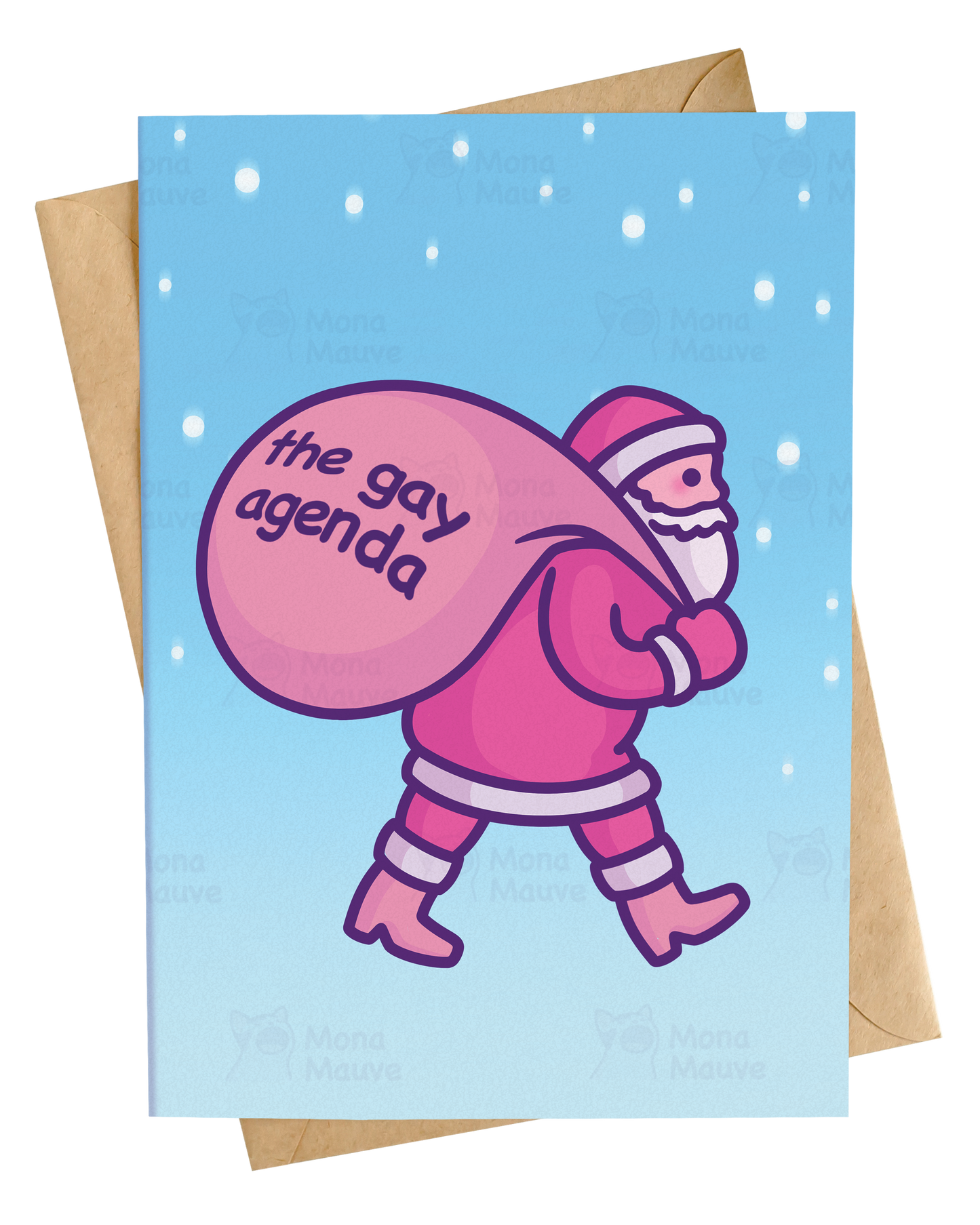 The Gay Agenda | Funny LGBTQ+ Pride Christmas Card