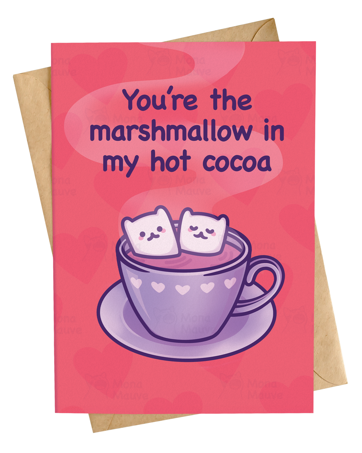Marshmallow in My Hot Cocoa | Cute Christmas Card