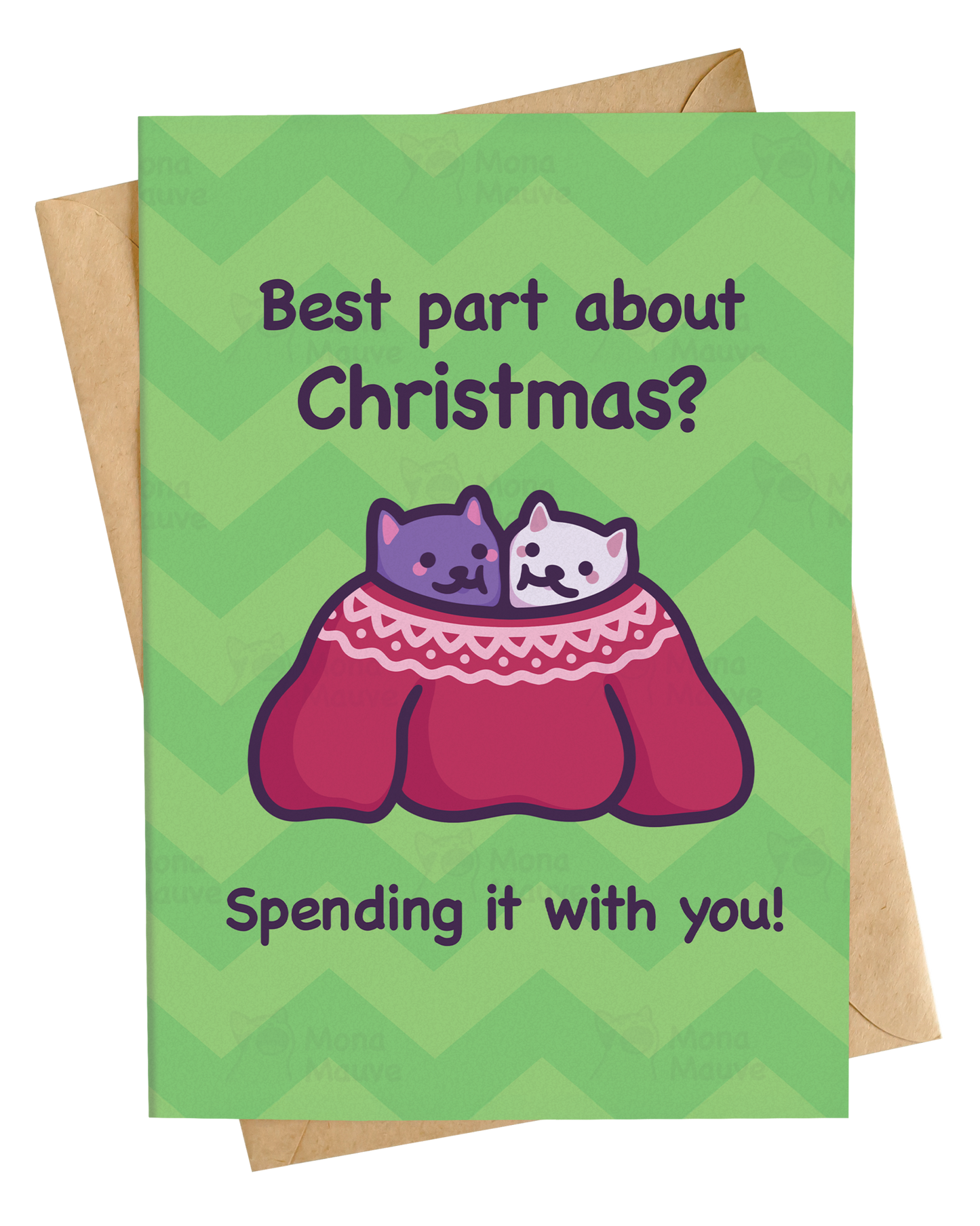 Cute Cat Christmas Card | Best Part About Christmas