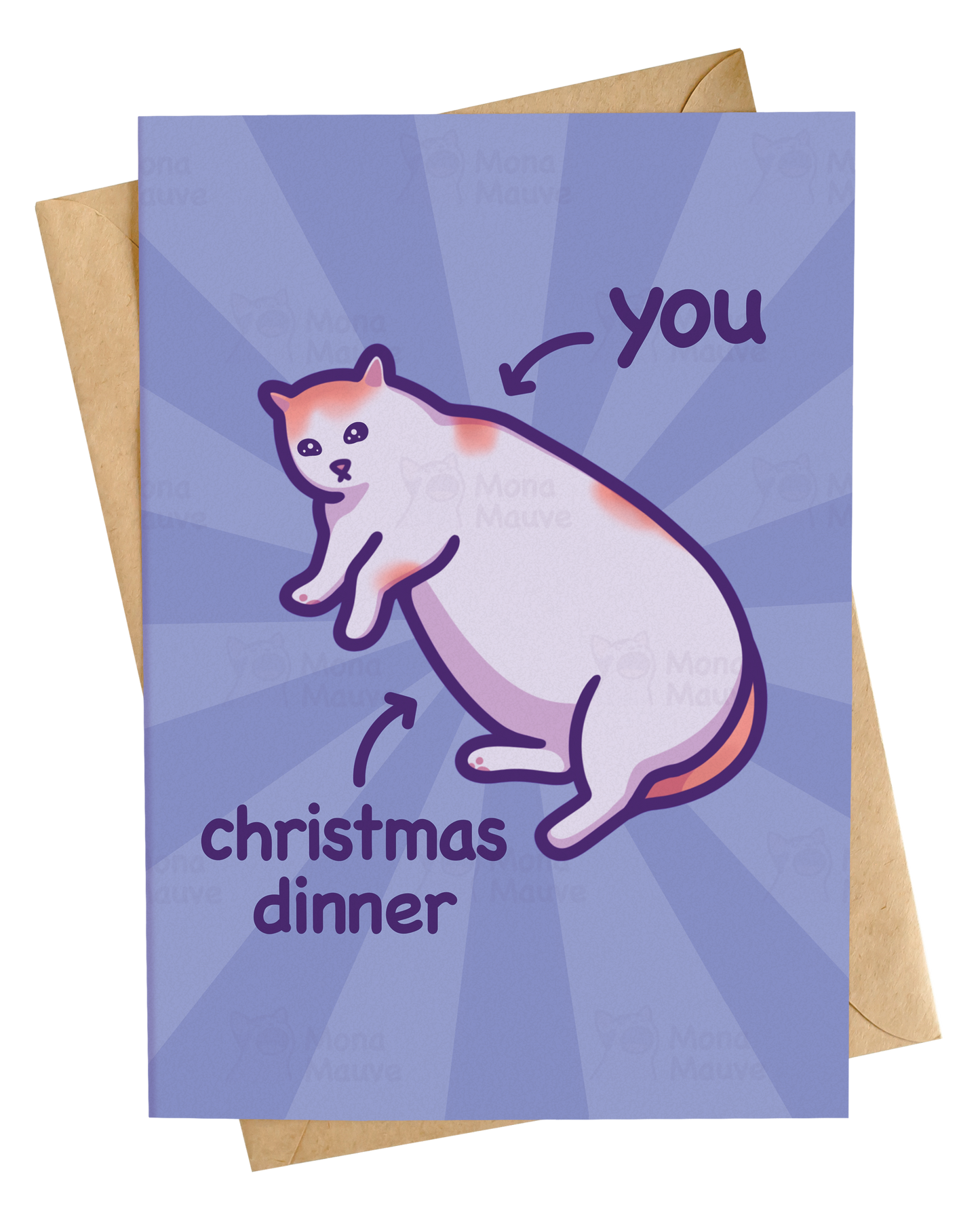 Christmas Dinner | Funny Cat Christmas Card