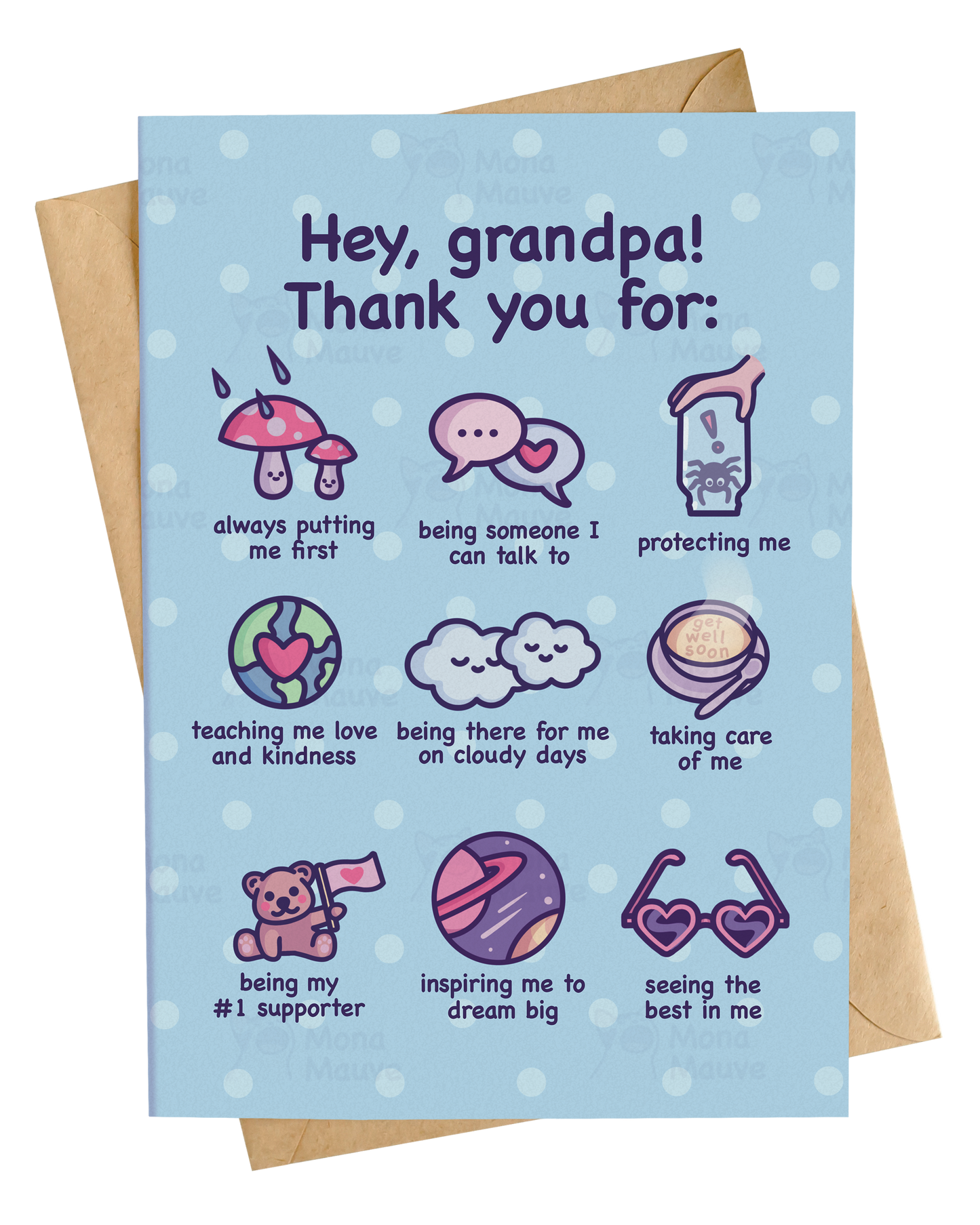 Cute Card for Grandpa | Thank You, Grandpa! | Happy Grandparents' Day