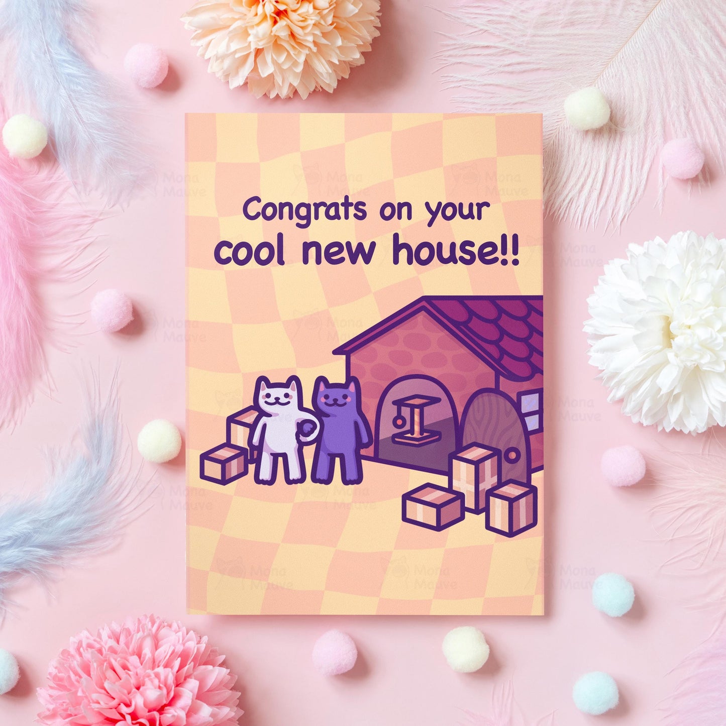 Funny Cat Housewarming Card | Congrats On Your Cool New House