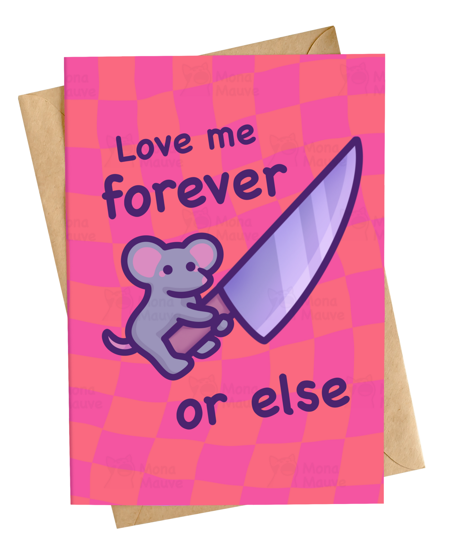Love Me Forever Or Else | Funny Mouse Anniversary Card