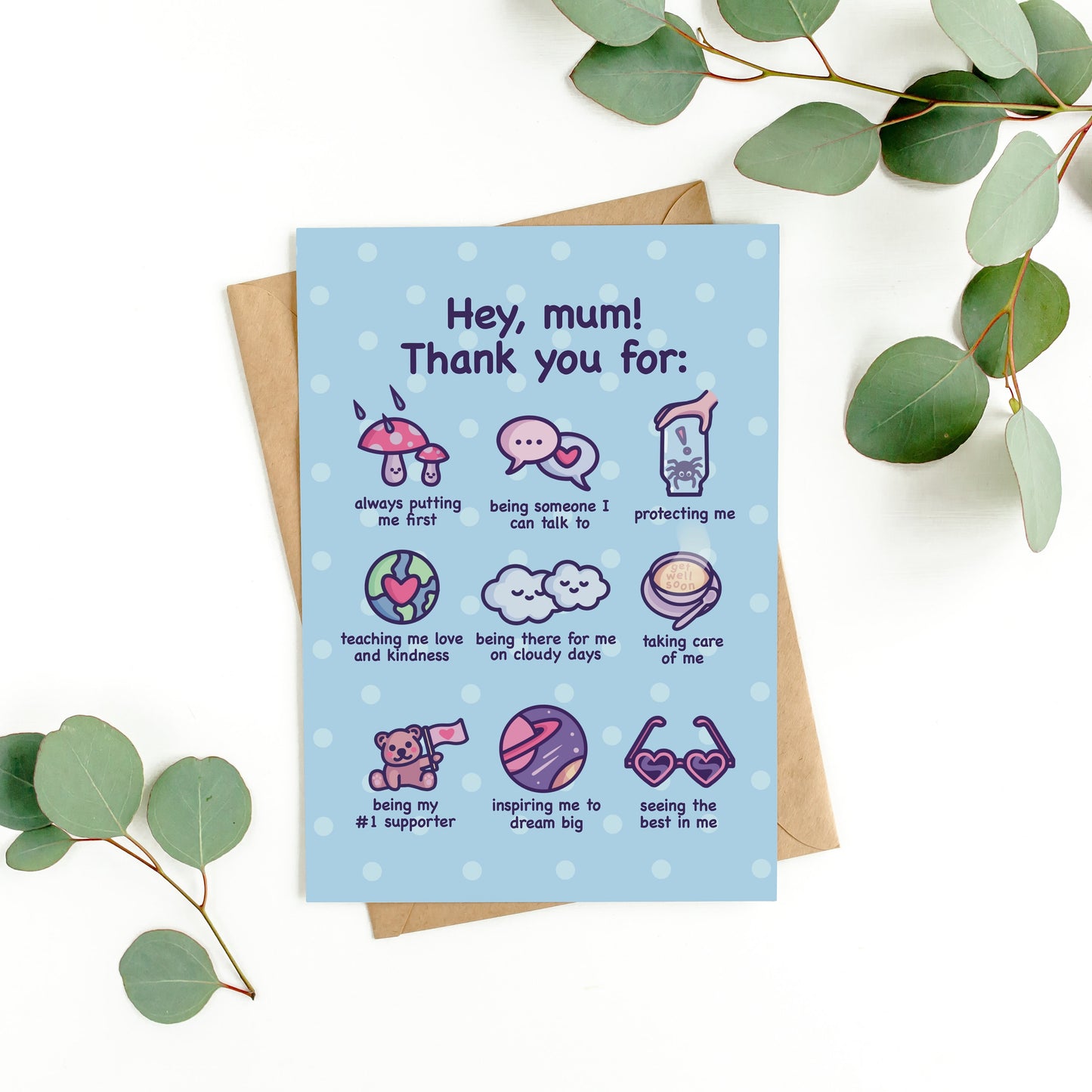 Cute Card for Mom | Thank You, Mom! | Mother's Day Card