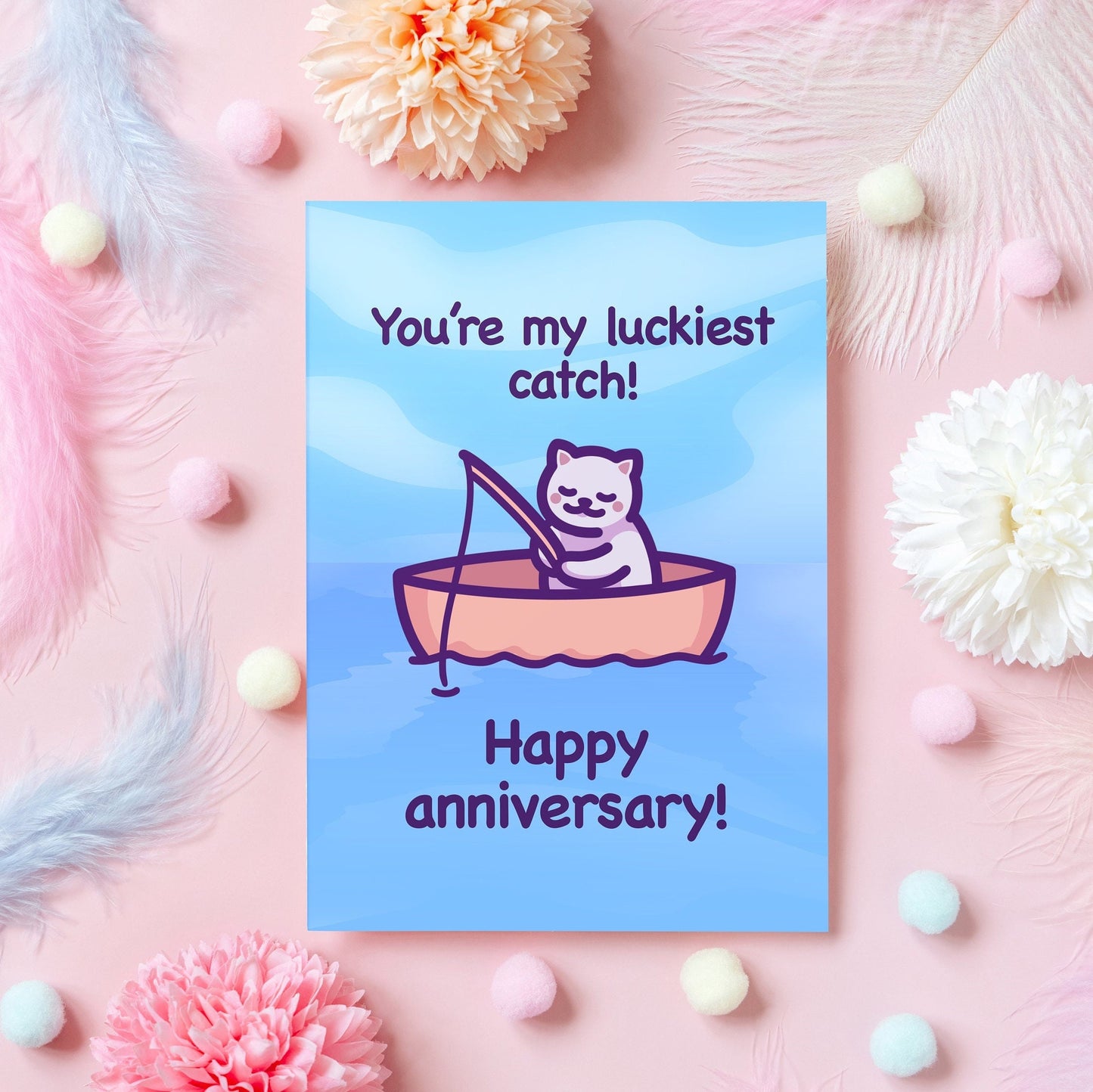 You're My Luckiest Catch! | Cute Anniversary Card