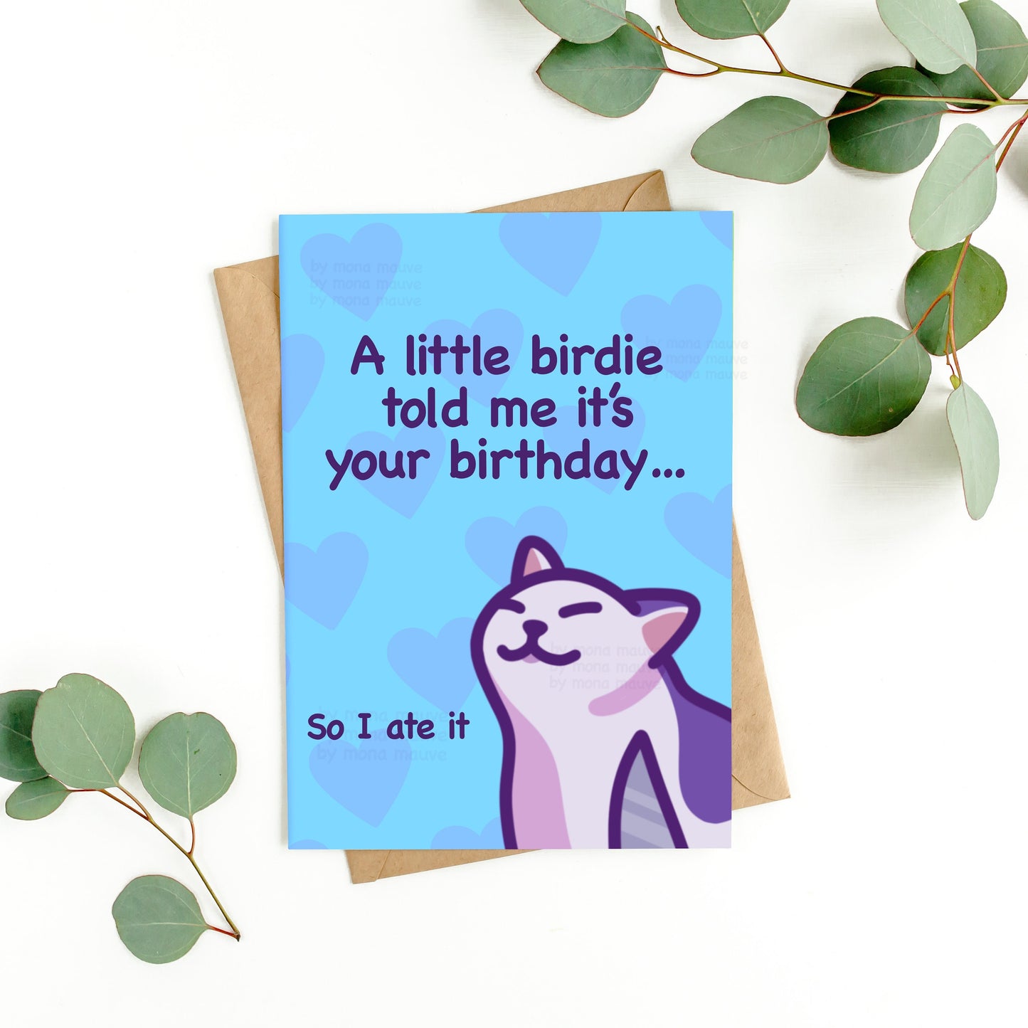 A Little Birdie Told Me It’s Your Birthday | Funny Cat Meme Birthday Card
