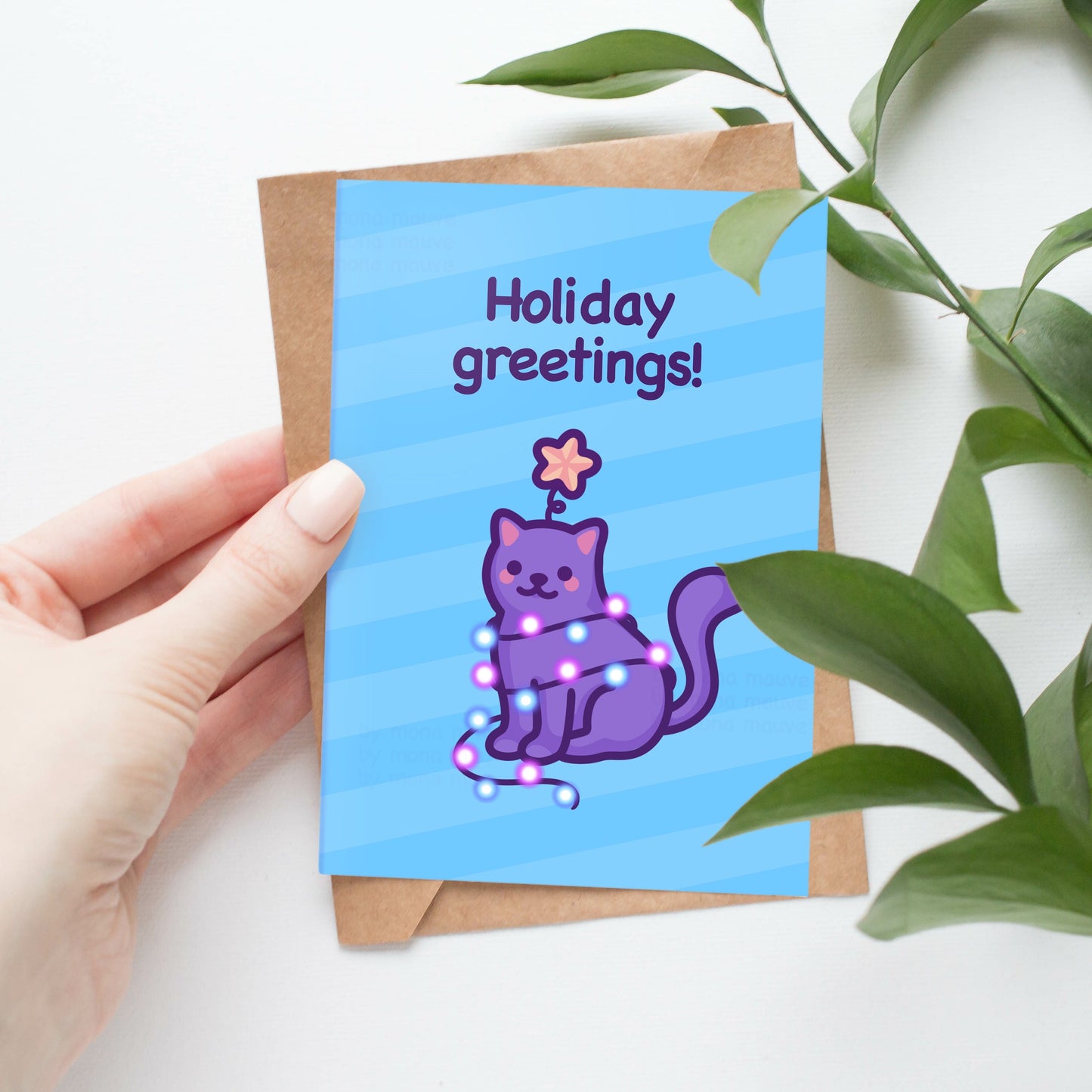 Holiday Greetings! | Wholesome & Cute Cat Christmas Card