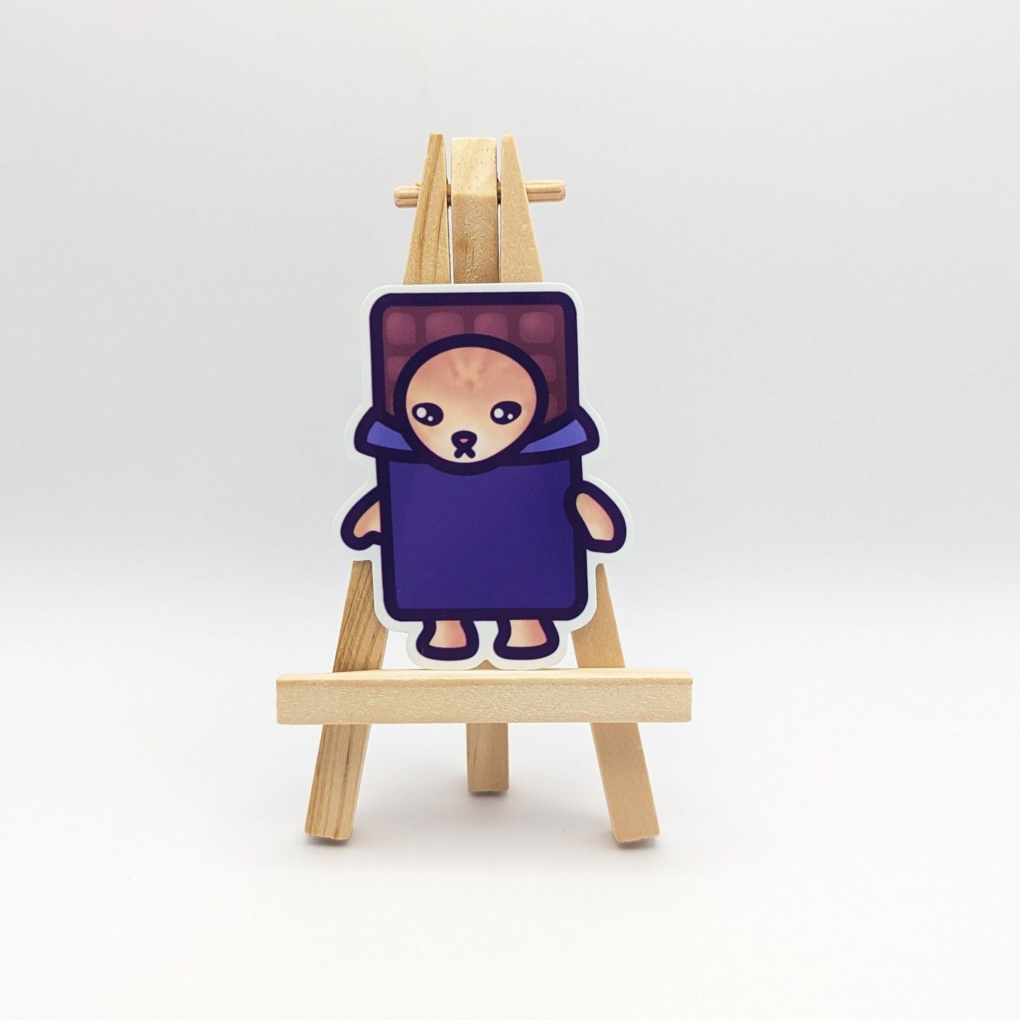 Chocolate Cat Vinyl Sticker | Snack Cats Collection