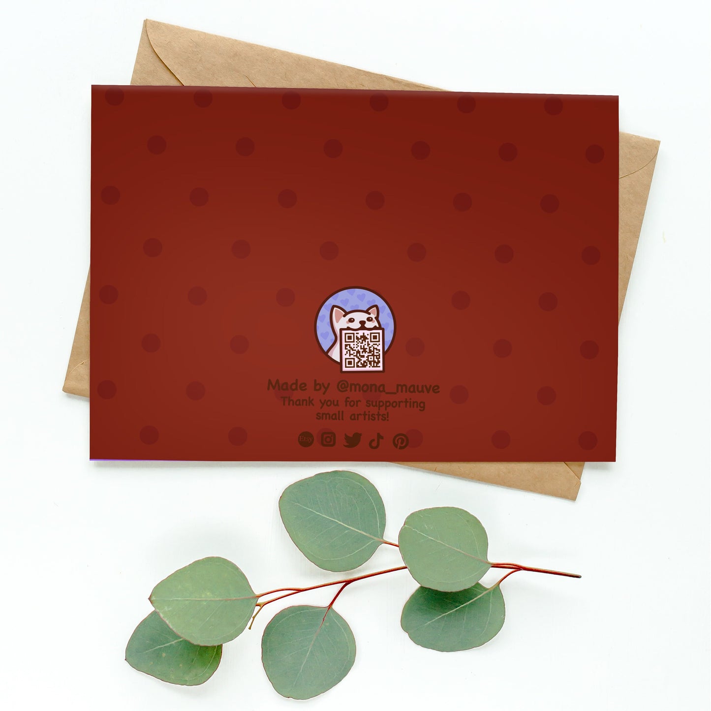 Cute Cat Christmas Card | Cosy & Wholesome Festive Illustration