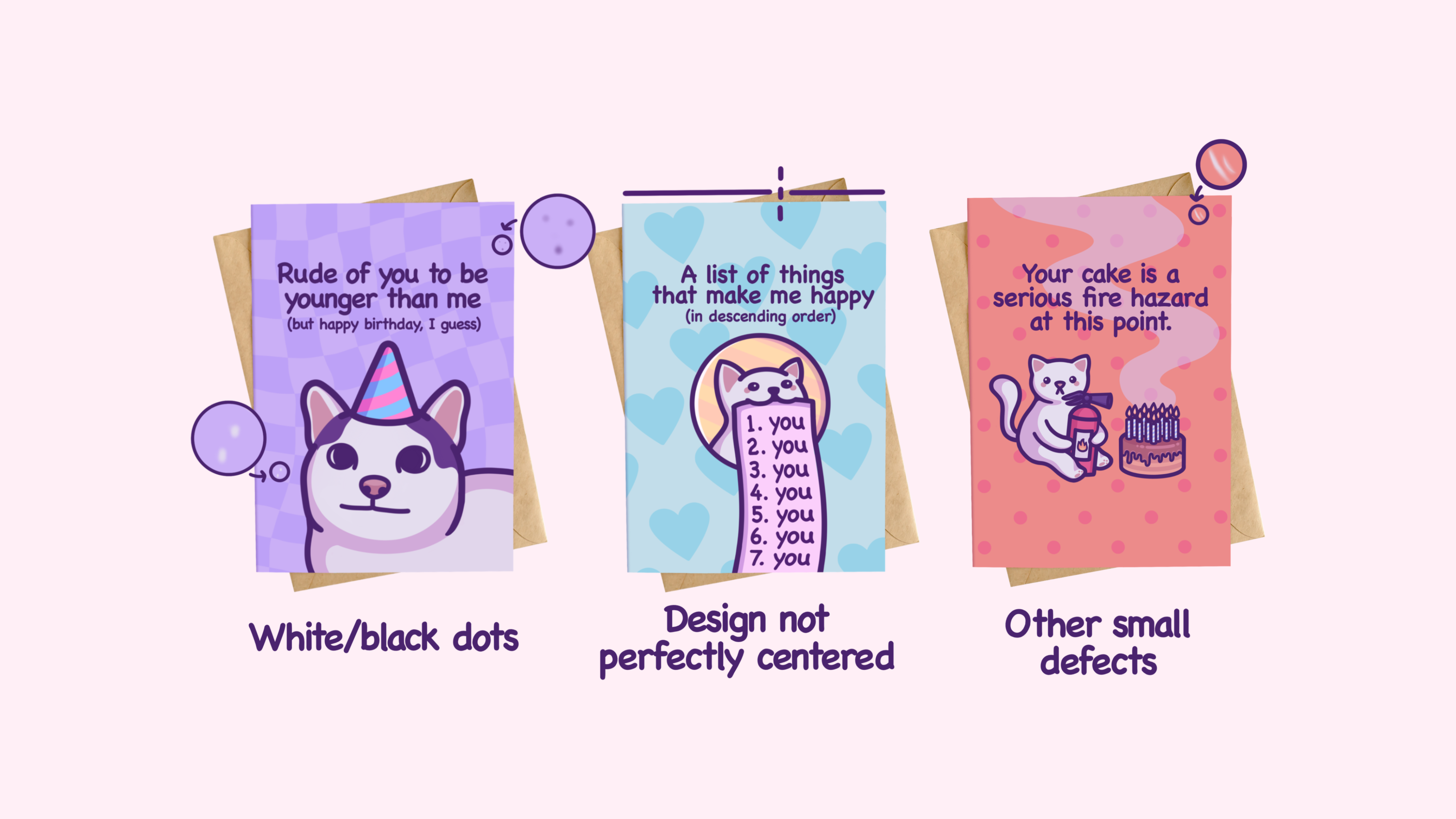 'Oops' cards by Mona Mauve – monamauve