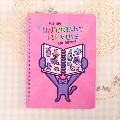 Cute Cat Reusable Sticker Book | Holographic Blank Album for Sticker Collecting
