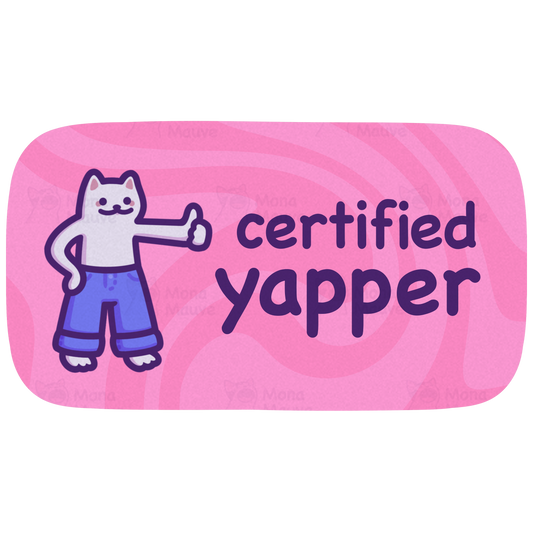 Certified Yapper | Funny Cat Vinyl Sticker