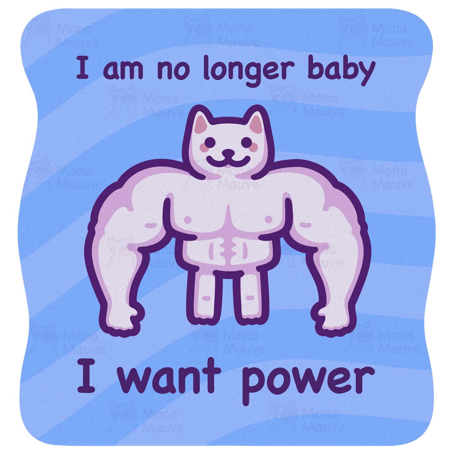 Funny Cat Meme Vinyl Sticker | I Am No Longer Baby