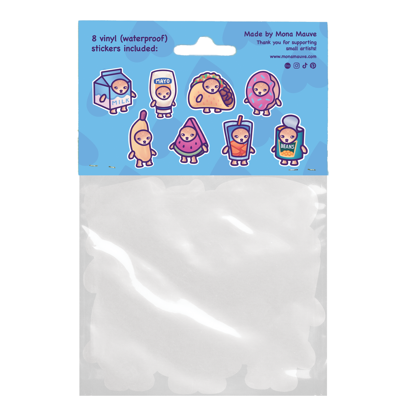Snack Cats Sticker Pack | Vinyl Meme Stickers