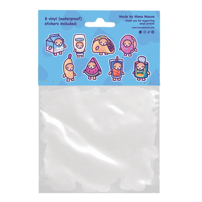 Snack Cats Sticker Pack | Vinyl Meme Stickers