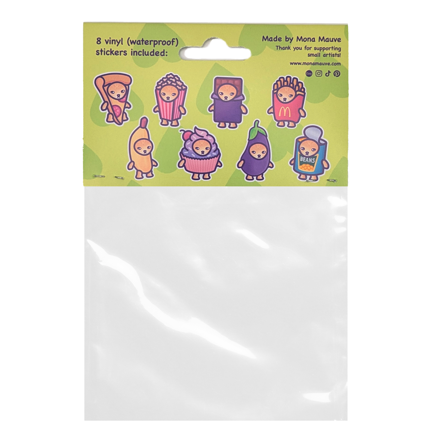 Snack Cats Sticker Pack | Vinyl Meme Stickers