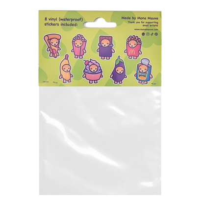 Snack Cats Sticker Pack | Vinyl Meme Stickers