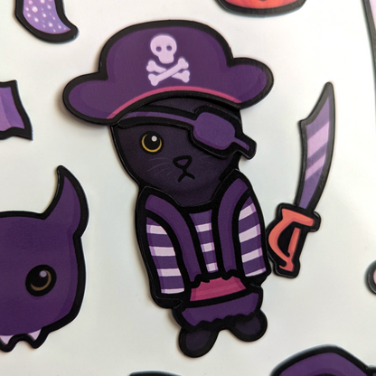 Cat Dress-Up Fridge Magnet Set | Halloween Pack