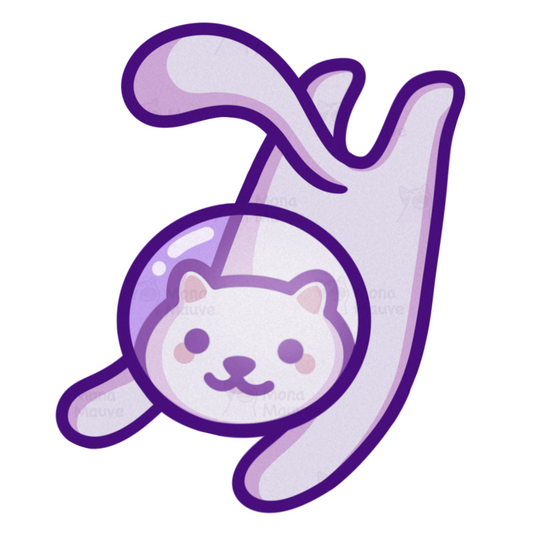 Space Cat Vinyl Sticker | Astronaut Kitty