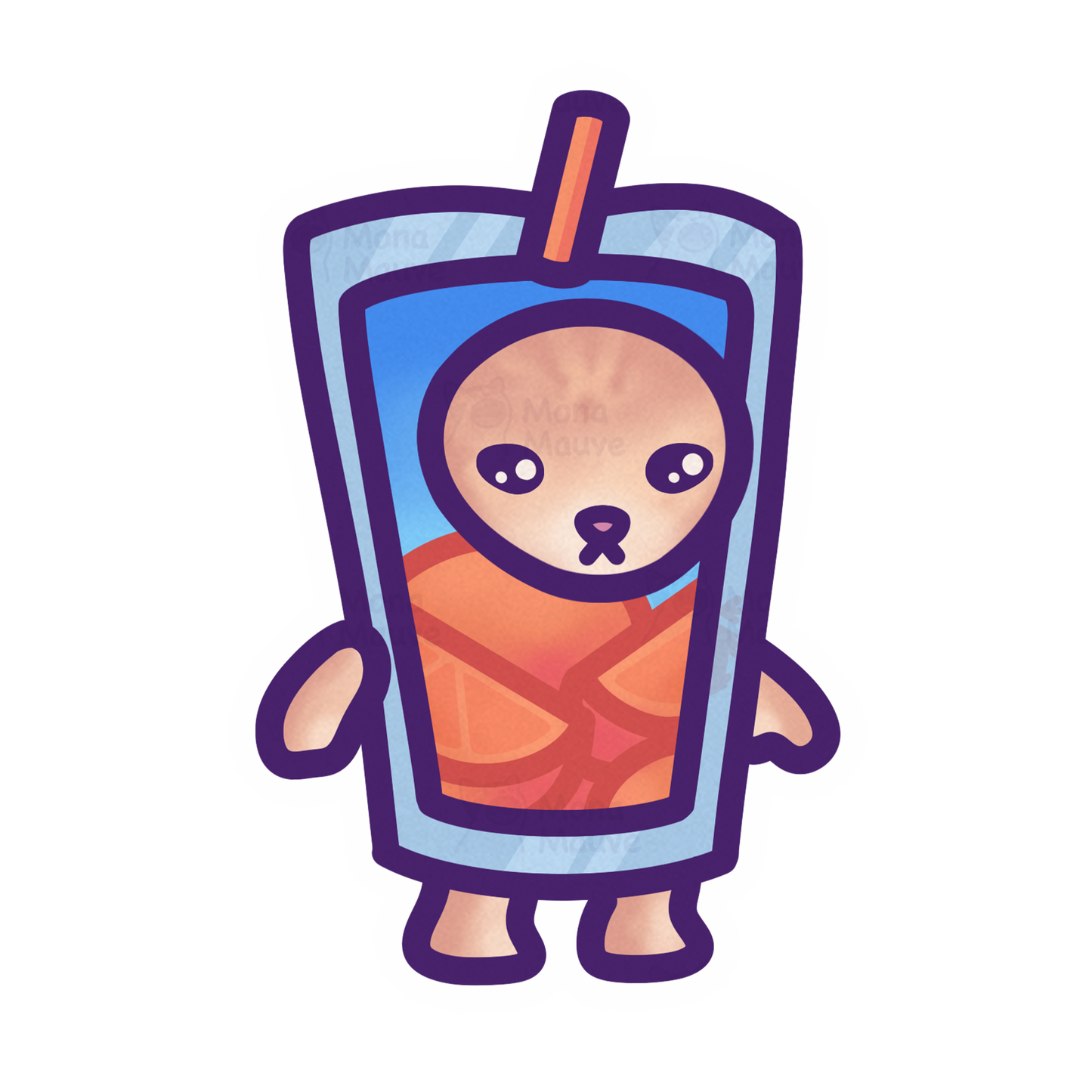 Juice Cat Meme Vinyl Sticker | Snack Cats Collection