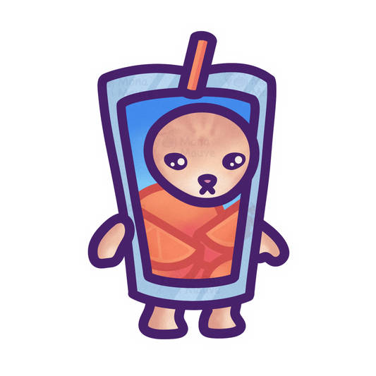 Juice Cat Meme Vinyl Sticker | Snack Cats Collection
