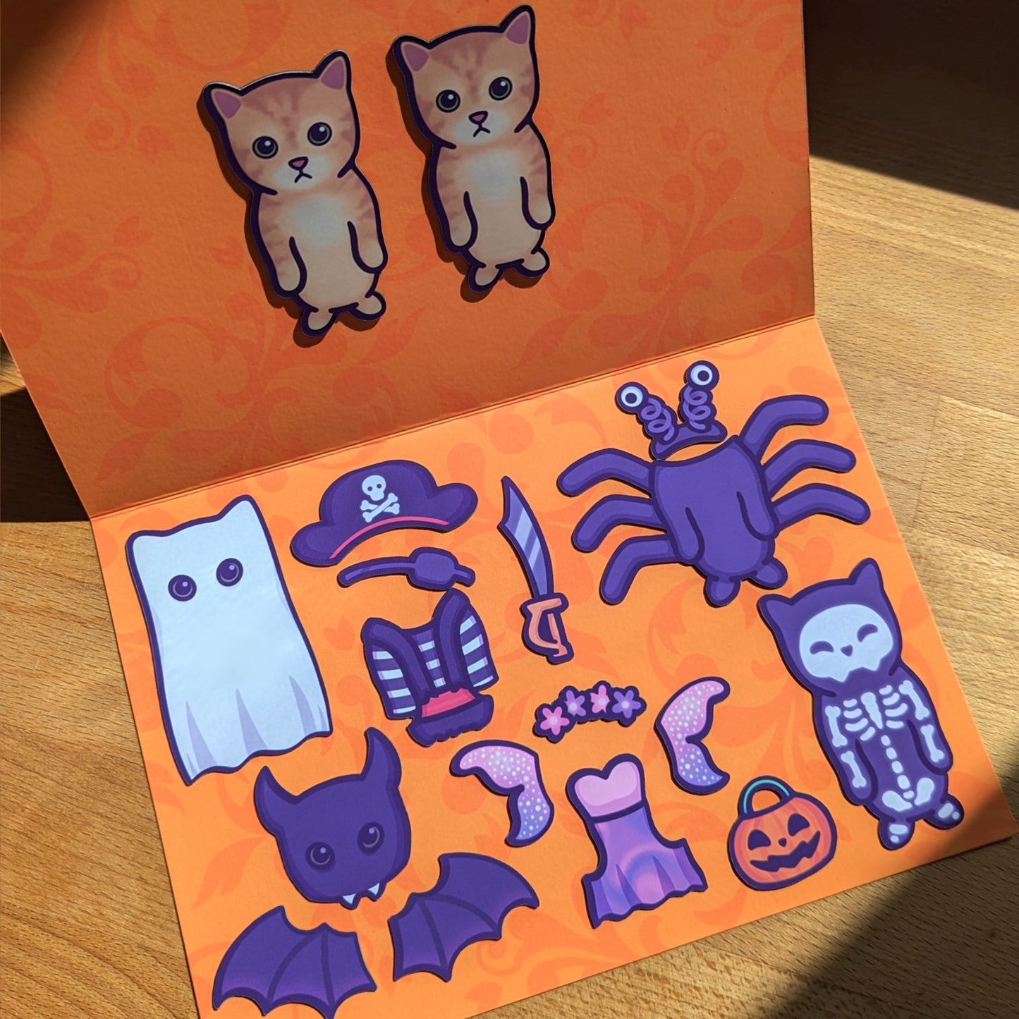 Halloween Cat Fridge Magnet Set - Spooky Edition | Dress Up Game | El Gato & 6 Costumes