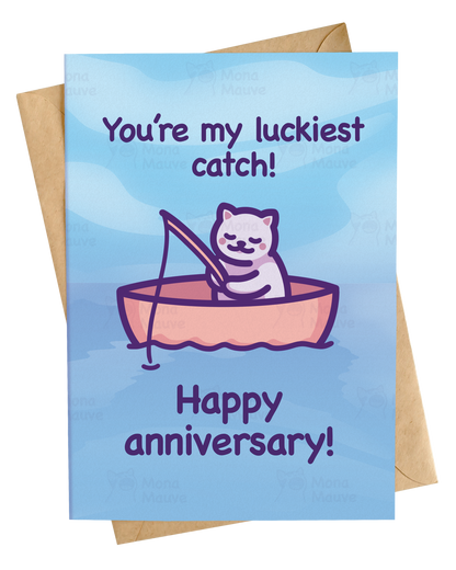You're My Luckiest Catch! | Cute Anniversary Card