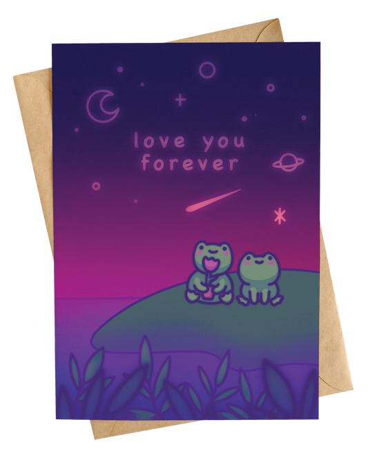 Love You Forever | Frog Anniversary Card