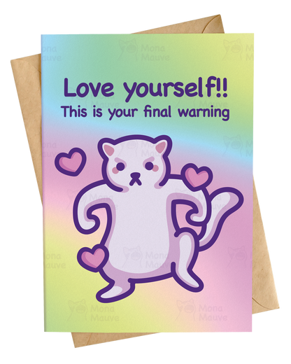 Love Yourself Card | Funny Anniversary, Pride or Just Because Card