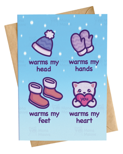 You Warm My Heart! | Cute & Heartfelt Just Because Card