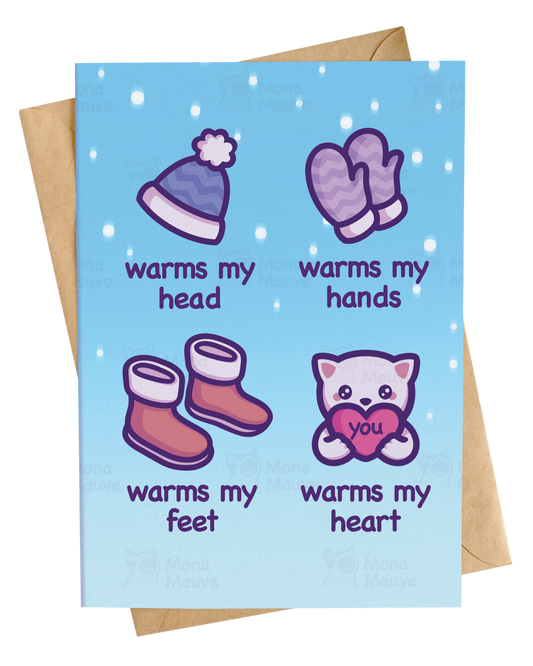 You Warm My Heart! | Cute & Heartfelt Just Because Card
