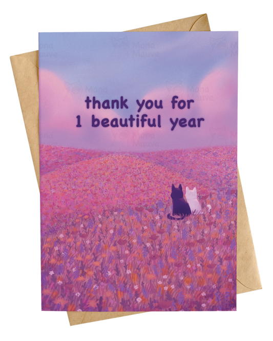 Thank You for x Beautiful Years | Customisable Anniversary Card