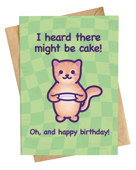 I Heard There Might Be Cake! | Funny & Cute Birthday Card