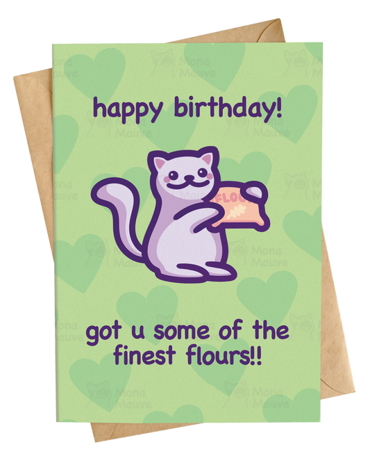 Finest Flowers Pun | Cute Birthday Card