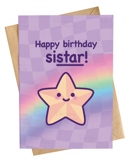 Happy Birthday Si-Star! | Cute Sister Birthday Card