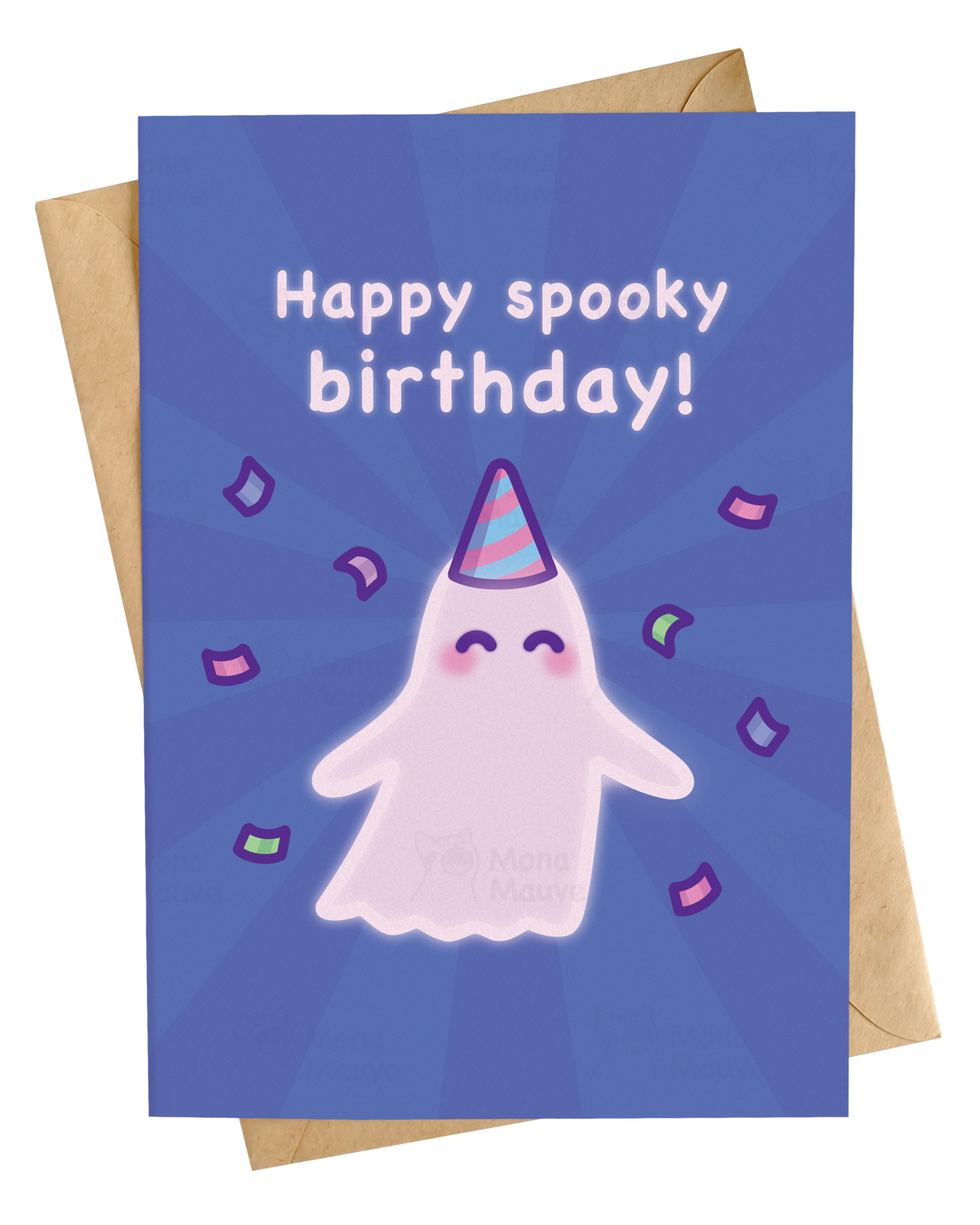 Happy Spooky Birthday! | October Birthday Card | Cute Ghost