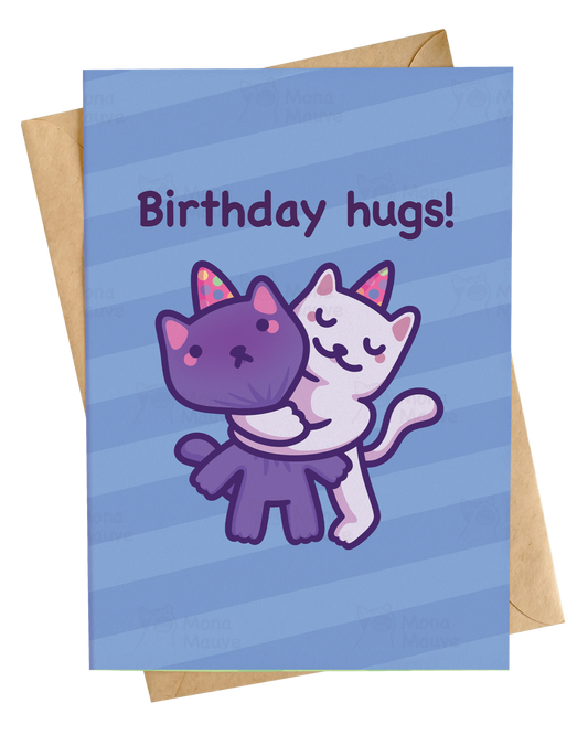 Funny Cat Birthday Card | Birthday Hugs!