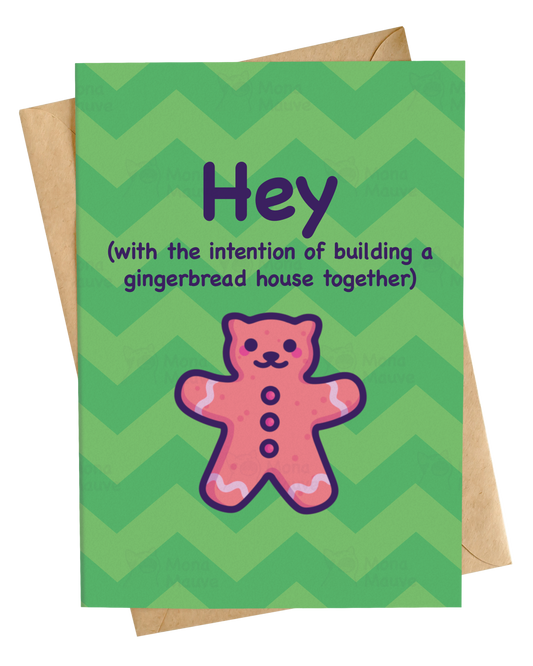 Building a Gingerbread House Together | Funny & Cute Christmas Card