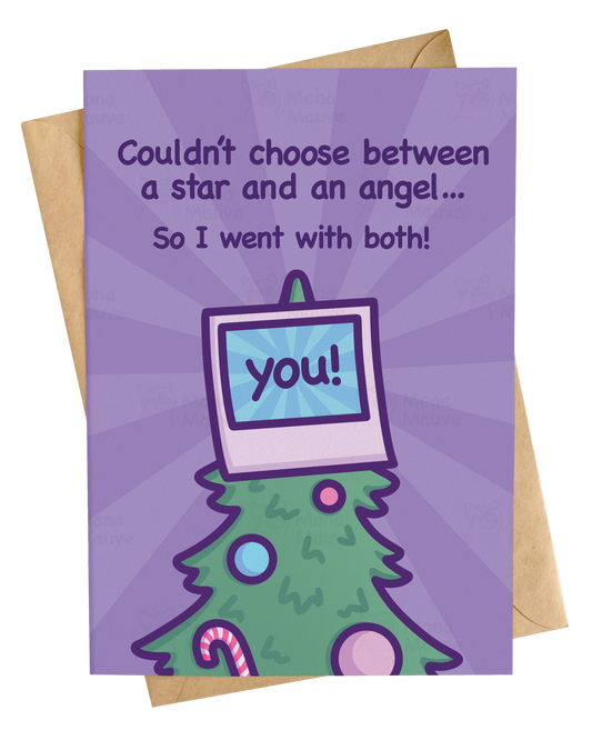 You're a Star and an Angel Meme | Funny Christmas Card