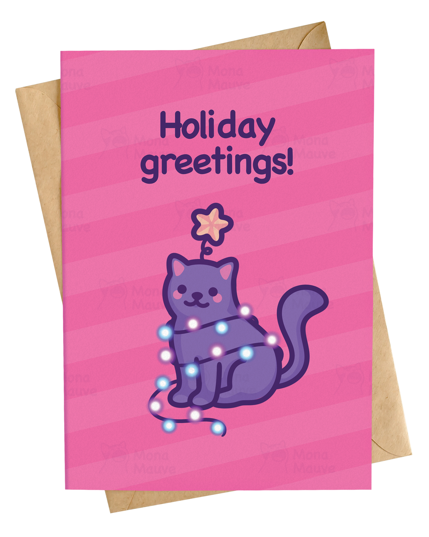 Cute Cat Christmas Card | Happy Holidays! | Wholesome Christmas Gift