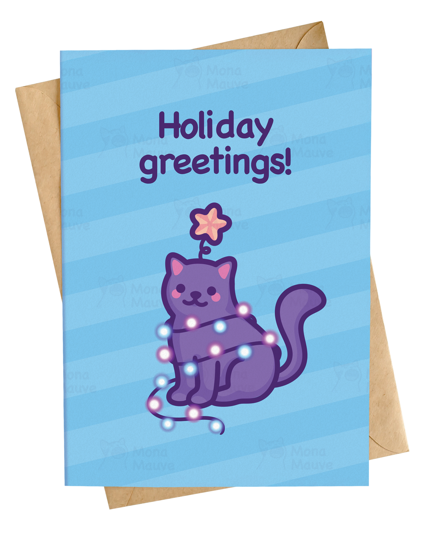 Holiday Greetings! | Wholesome & Cute Cat Christmas Card
