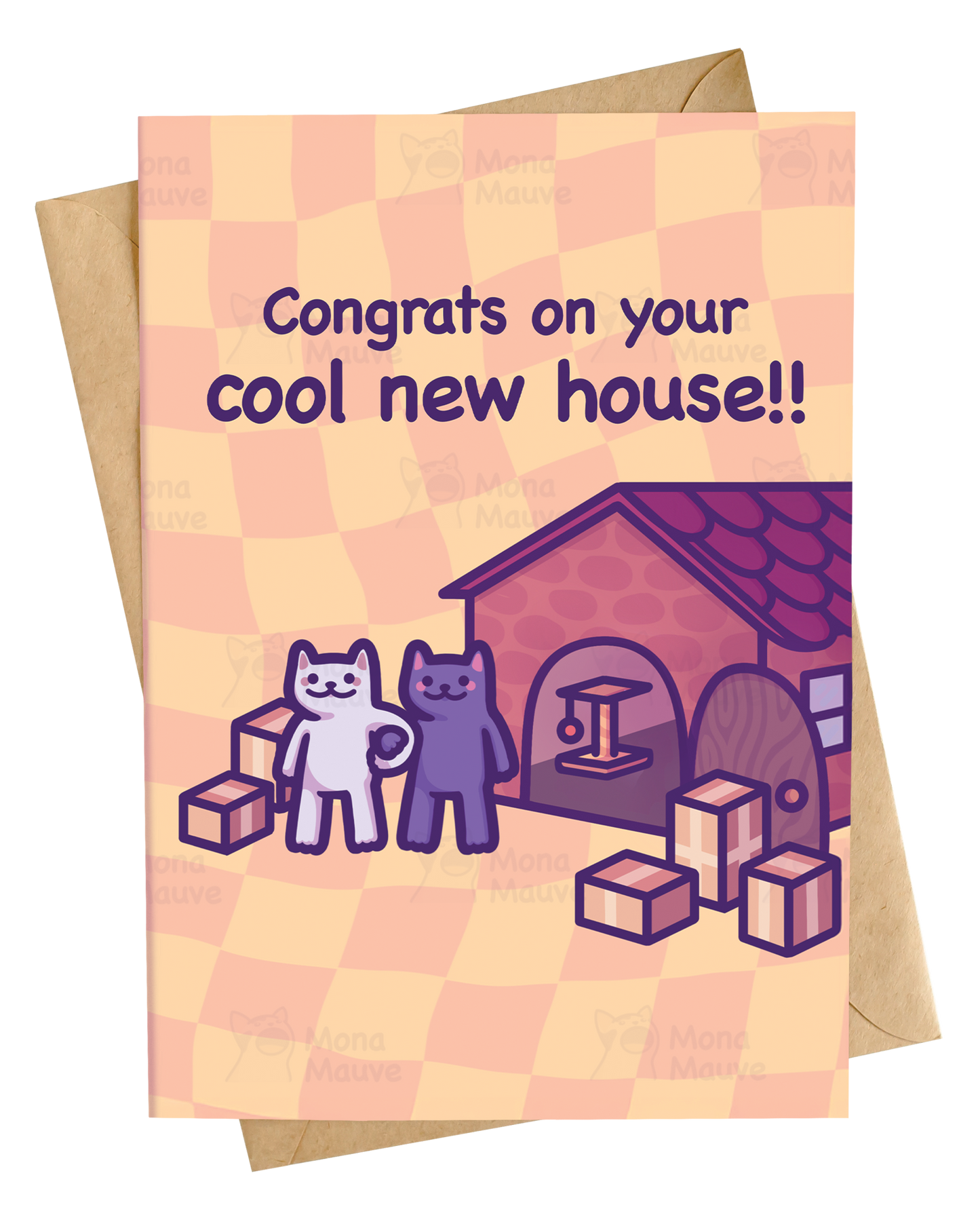 Funny Cat Housewarming Card | Congrats On Your Cool New House